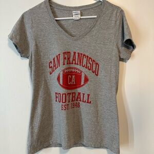 Gray San Francisco Football T-Shirt